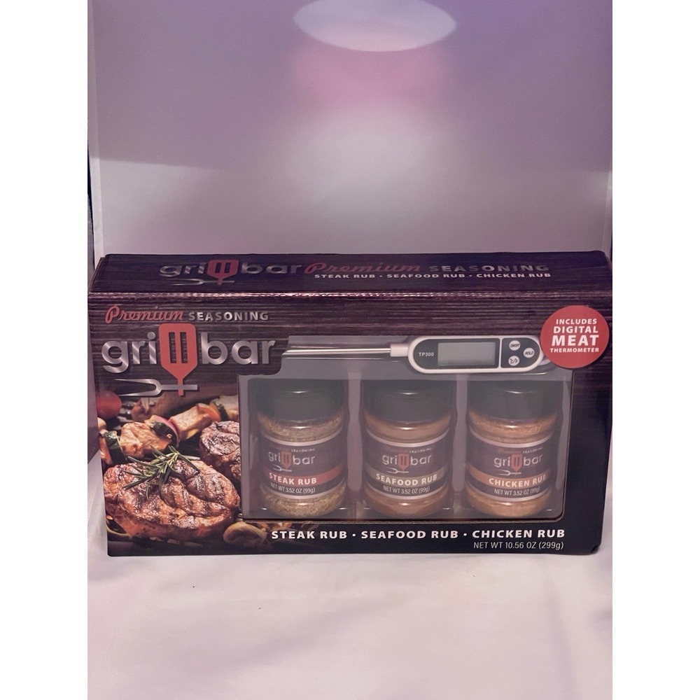 Grillbar Seasoning‎ with digital meat thermometer